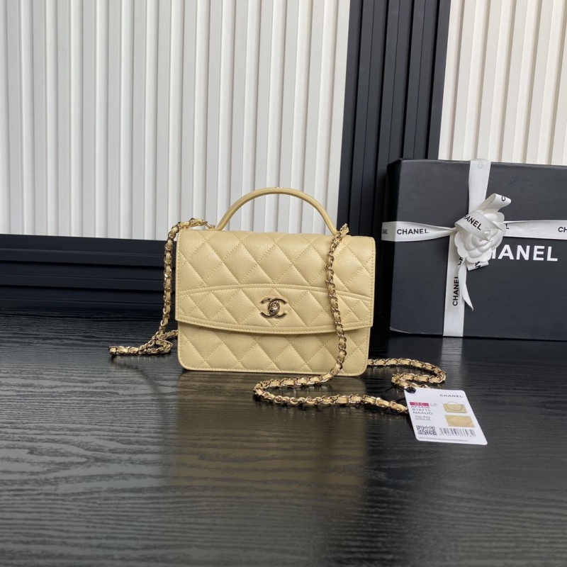 Ch*el top handle bags